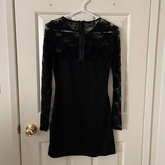 New Jolene Black Lace Dress Size Small - Picture 3 of 4